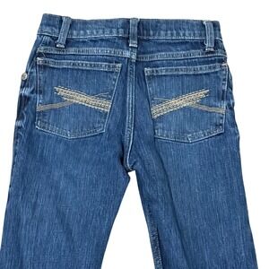 Wrangler 20X Kids Boys Bootcut Jeans Blue Denim Stretch Comfort Size 12 Slim